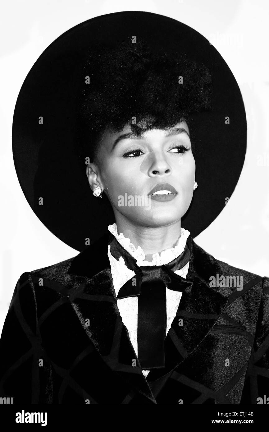 Il Brit Awards 2015 (Brits) presso l'O2 - arrivi con: Janelle Monae dove: Londra, Regno Unito quando: 25 Feb 2015 Credit: Lia Toby/WENN.com Foto Stock