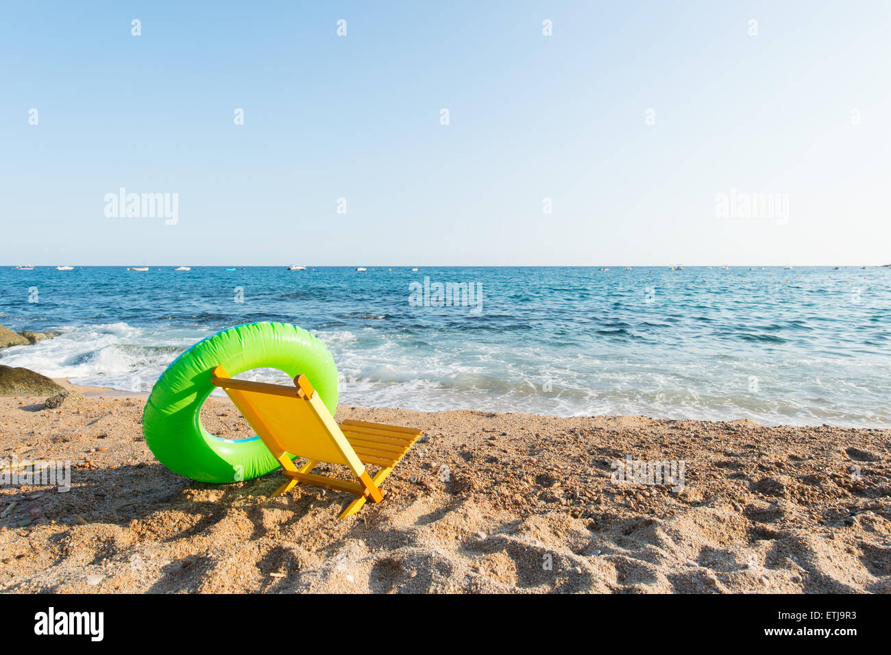 Paesaggio spagnolo vuoto Costa Brava Foto Stock