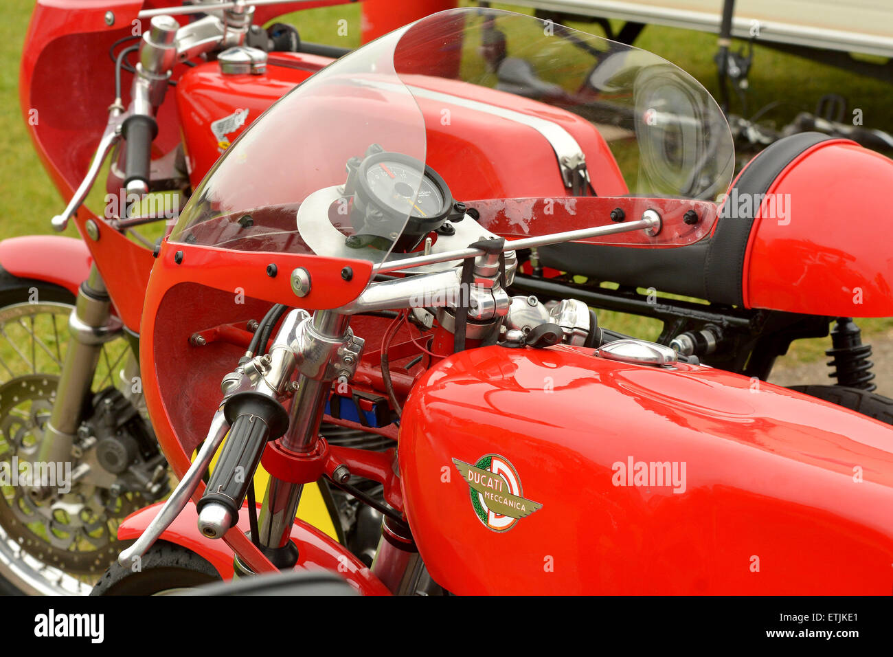 Motore storico-bike racing. Classic Racing Moto Club CRMC - Classic Bike Race riunione.. Circuito di Croft Darlington 2016 Foto Stock