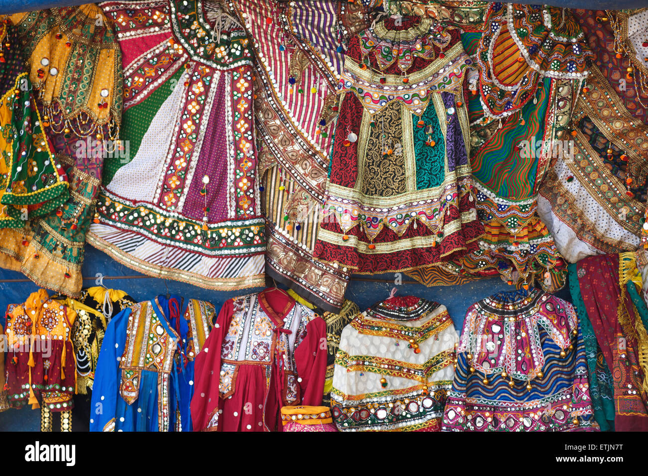 Costume di Rajasthani. Mount Abu, Rajasthan, India Foto Stock