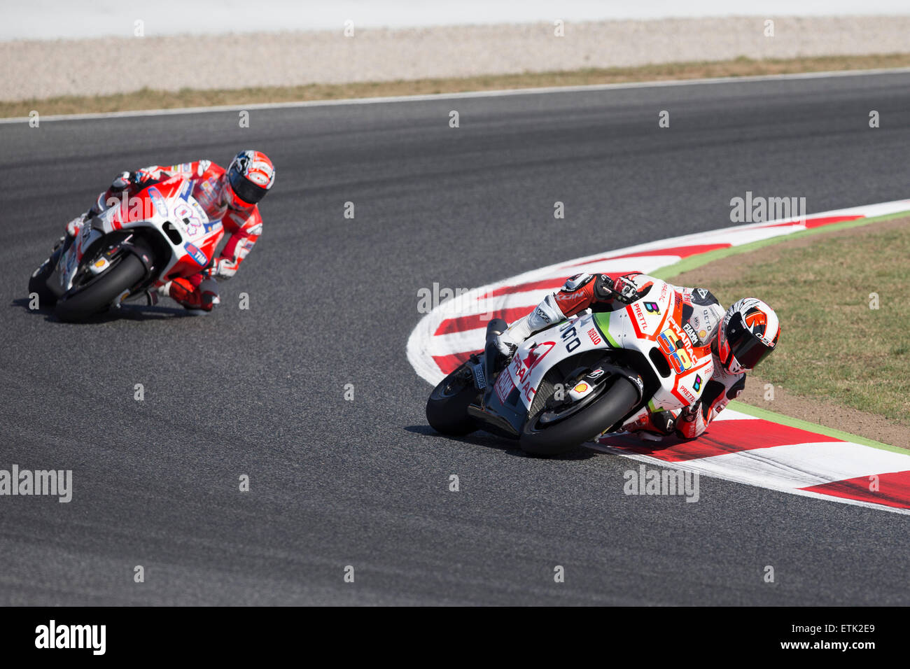 Barcellona, Spagna. 14 Giugno, 2015. MotoGP. Il Gran Premio di Catalunya.Yonny Hernandez (COL), Pramac Racing rider, © Azione Sport Plus/Alamy Live News Foto Stock