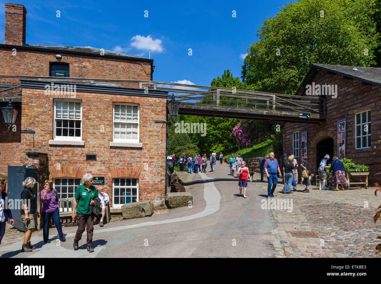 Quarry Bank Mill, una storica 18thC mulino tessile in Styal, Cheshire, Inghilterra, Regno Unito Foto Stock