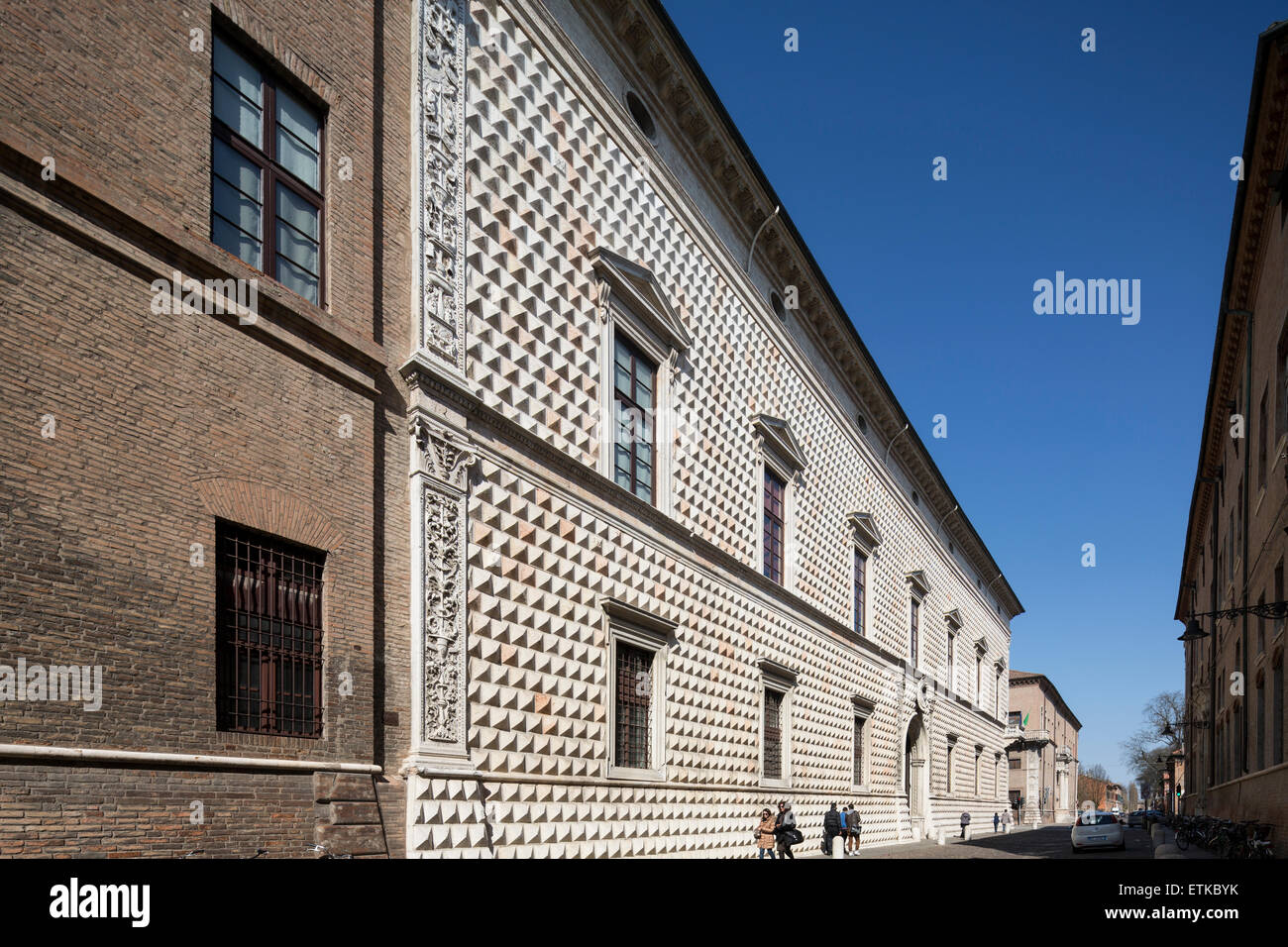 Palazzo dei Diamanti di Ferrara, Italia Foto Stock