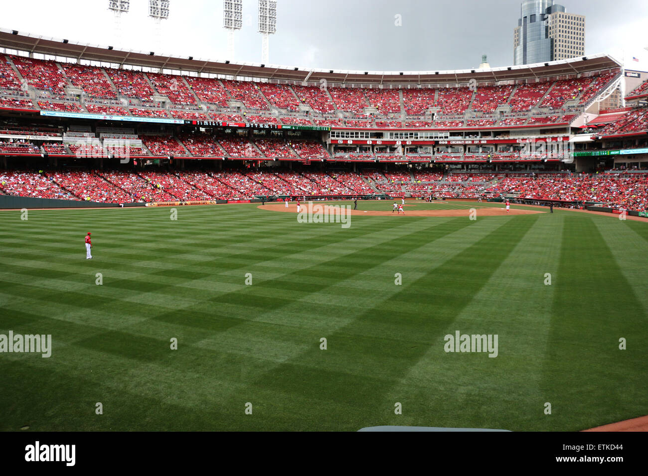 Great American Ball Park downtown Cincinnati campo da baseball Foto Stock