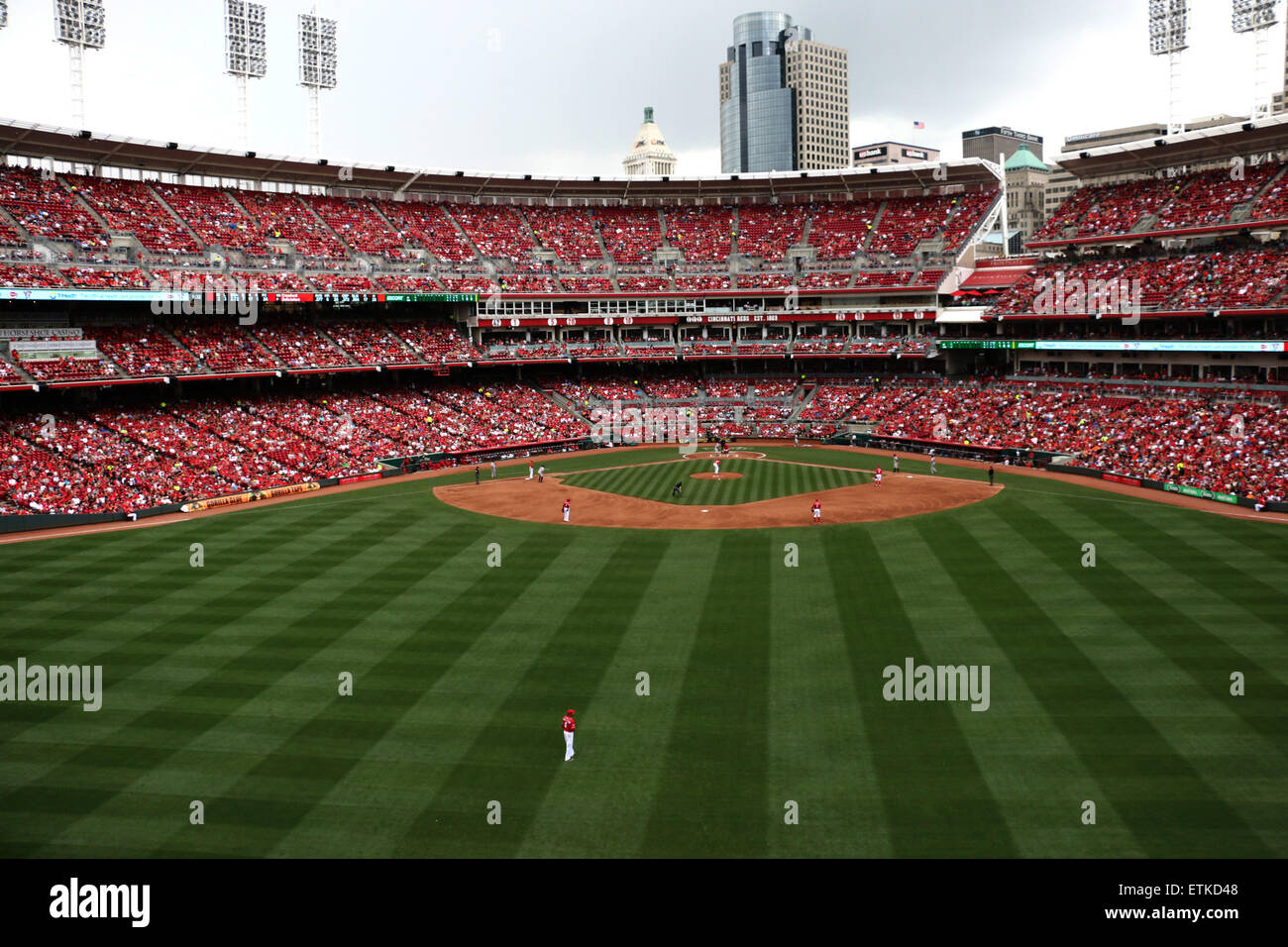 Great American Ball Park downtown Cincinnati campo da baseball Foto Stock