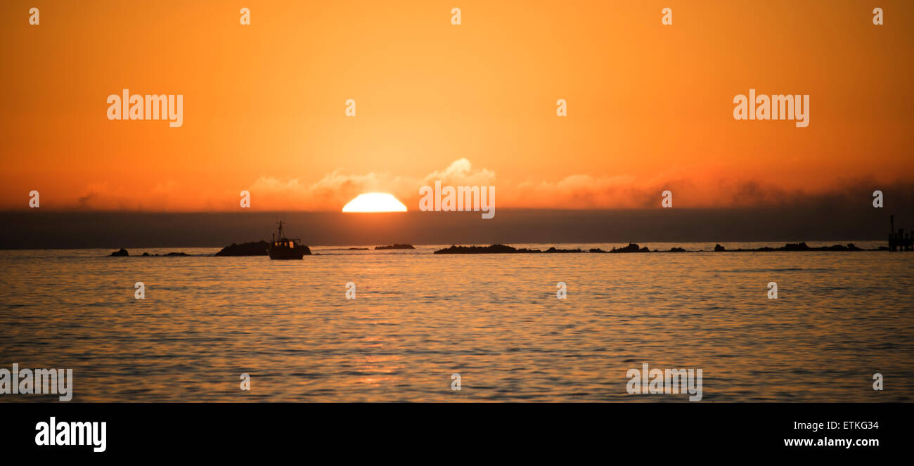 Sunrise a Kaikoura, South Island, in Nuova Zelanda. Foto Stock