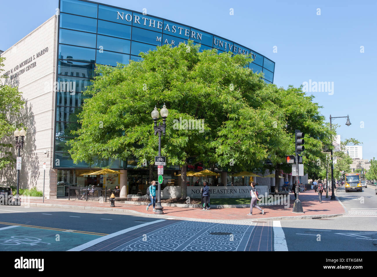 La Northeastern University Marino Centro ricreativo su Huntington Avenue a Boston, Massachusetts. Foto Stock