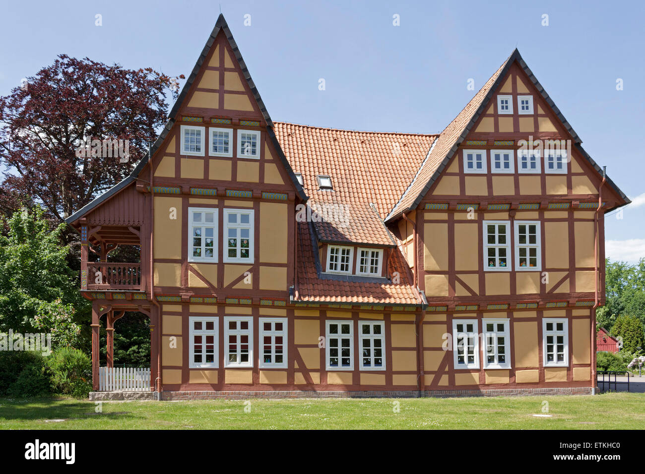 Das Schloesschen, giardino alla francese, Celle, Bassa Sassonia, Germania Foto Stock