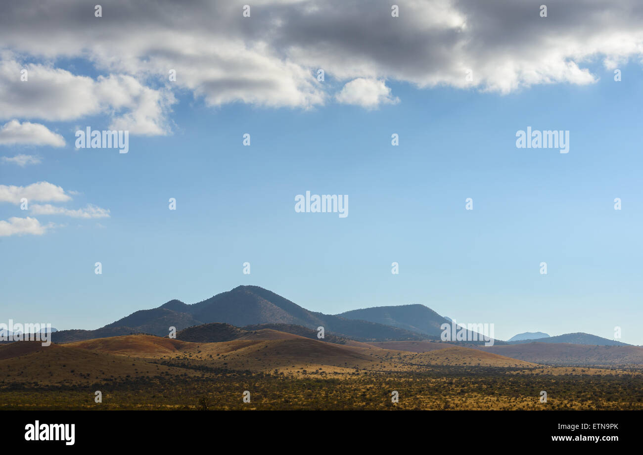 Paesaggio di montagna, Fort Davis, Texas, Stati Uniti d'America Foto Stock