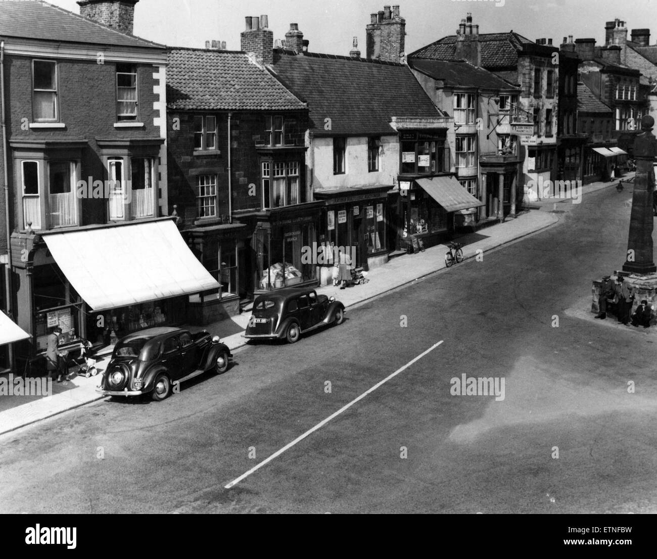Church Street a Guisborough. Circa 1951. Foto Stock