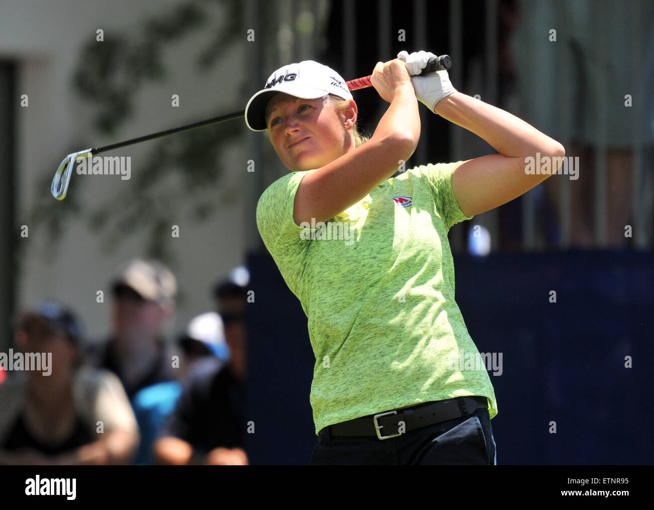 Stacy Lewis in azione durante la KPMG donna PGA Championship at Westchester Country Club in Harrison, New York. Gregorio Vasil/Cal Sport Media Foto Stock