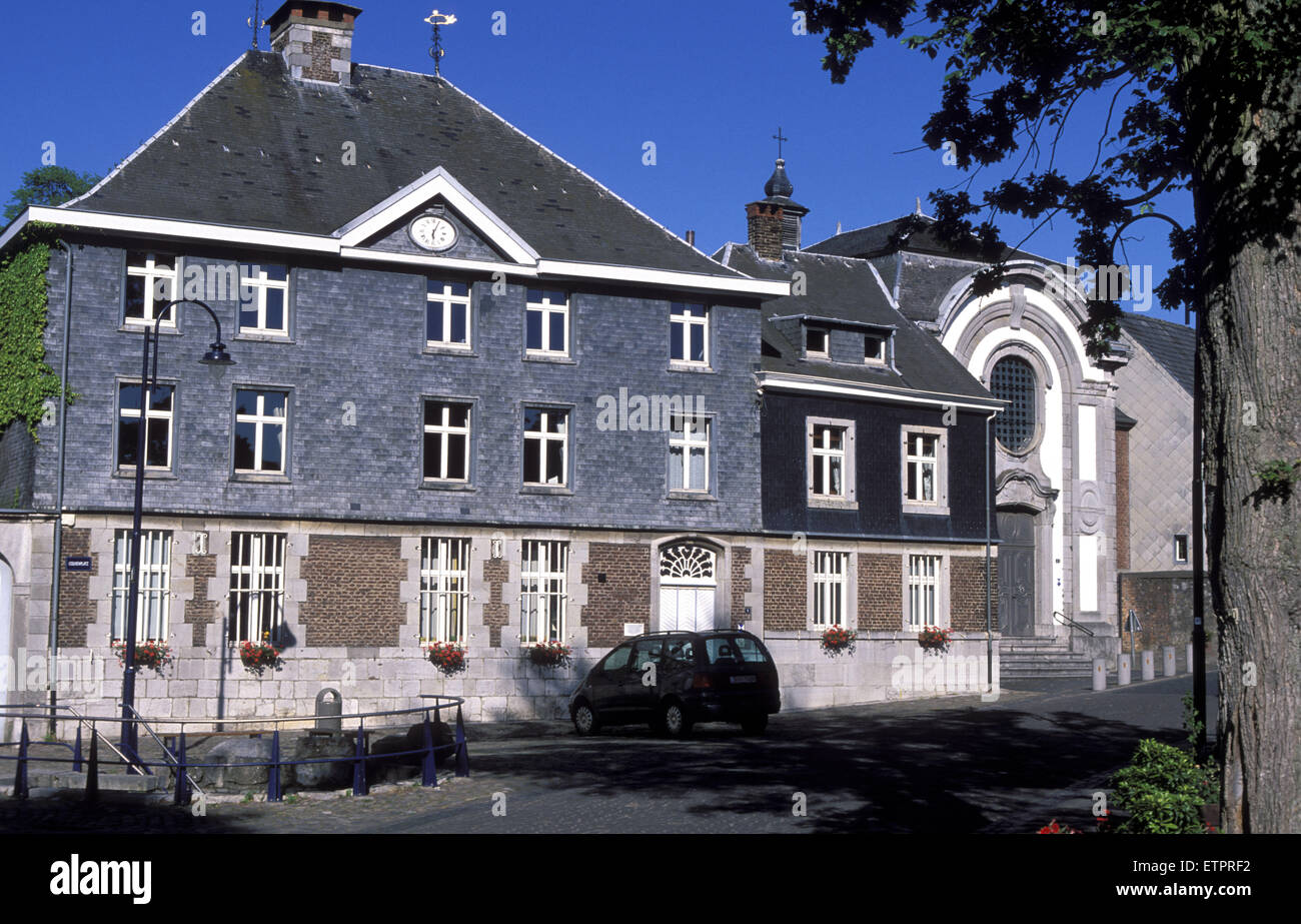 BEL, Belgio, Eastbelgium, Eupen, il Couven-house e la Johannes-Chapel nella contrada Nispert. BEL, Belgien, Ostbelgi Foto Stock