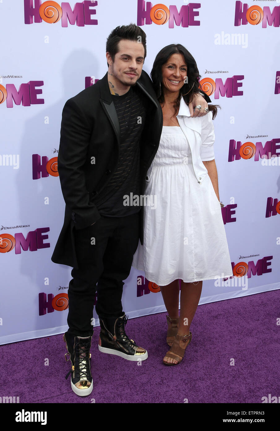 Xx Century Fox e DreamWorks Animation una speciale proiezione di casa con: Casper Smart, Shawna Lopaz dove: Los Angeles, California, Stati Uniti quando: 22 Mar 2015 Credit: FayesVision/WENN.com Foto Stock