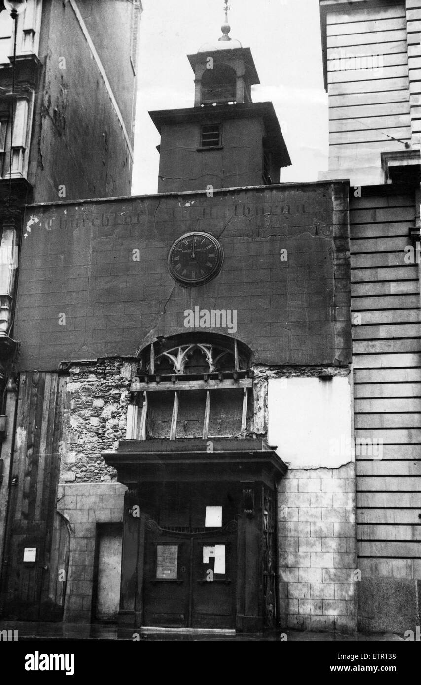 St Ethelburga-la-Vergine all'interno Chiesa Bishopsgate, London. Il 21 giugno 1933. Foto Stock
