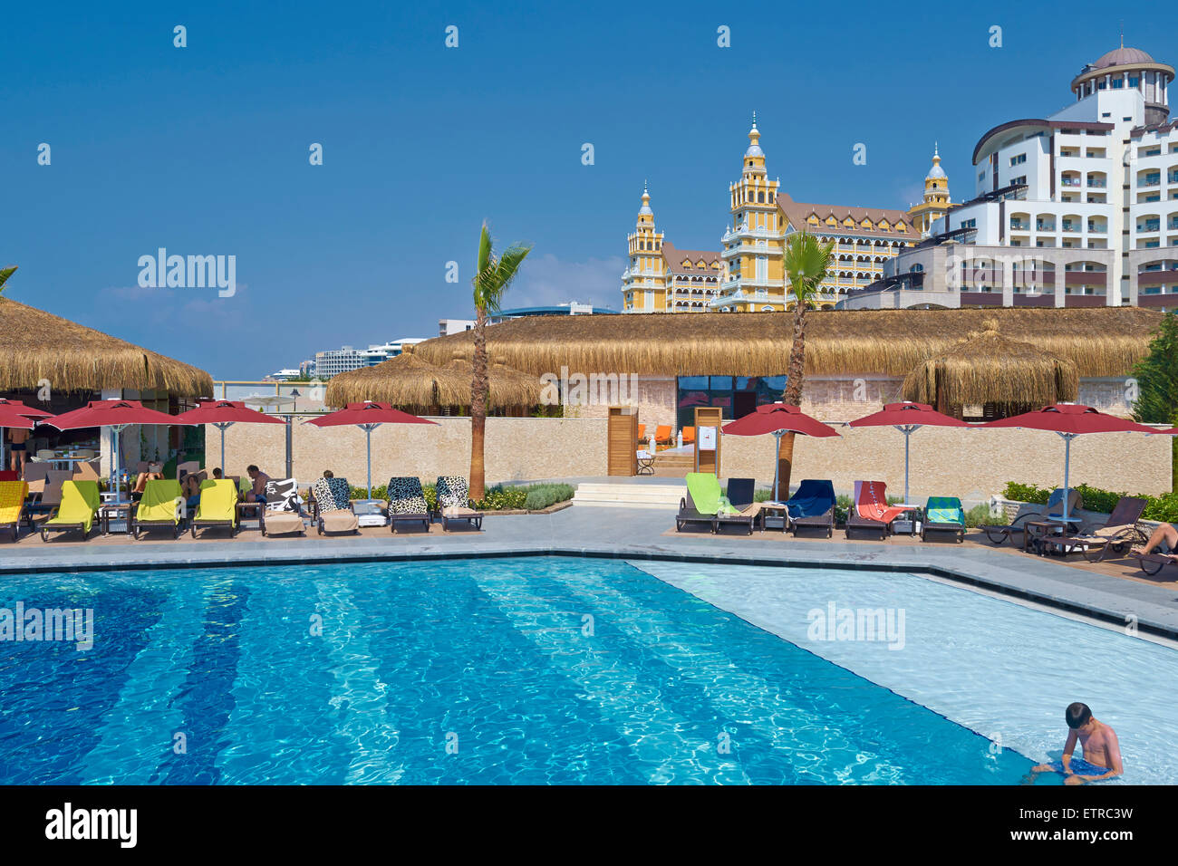 La Turchia, piscina attacco dell'Aska Lara Resort & Spa hotel royal Holiday Palace, Antalya Foto Stock