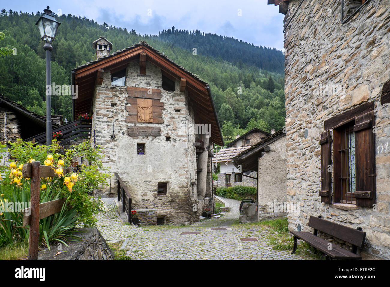 Maison Musée Jean Paul II, museo dedicato a Papa Giovanni Paolo II a Les Combes di Introd in Valle d'Aosta, Italia Foto Stock