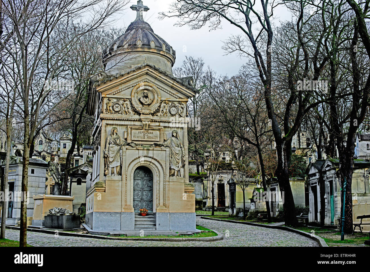 Cimitero di Pere Lachaise, Parigi, Francia Foto Stock