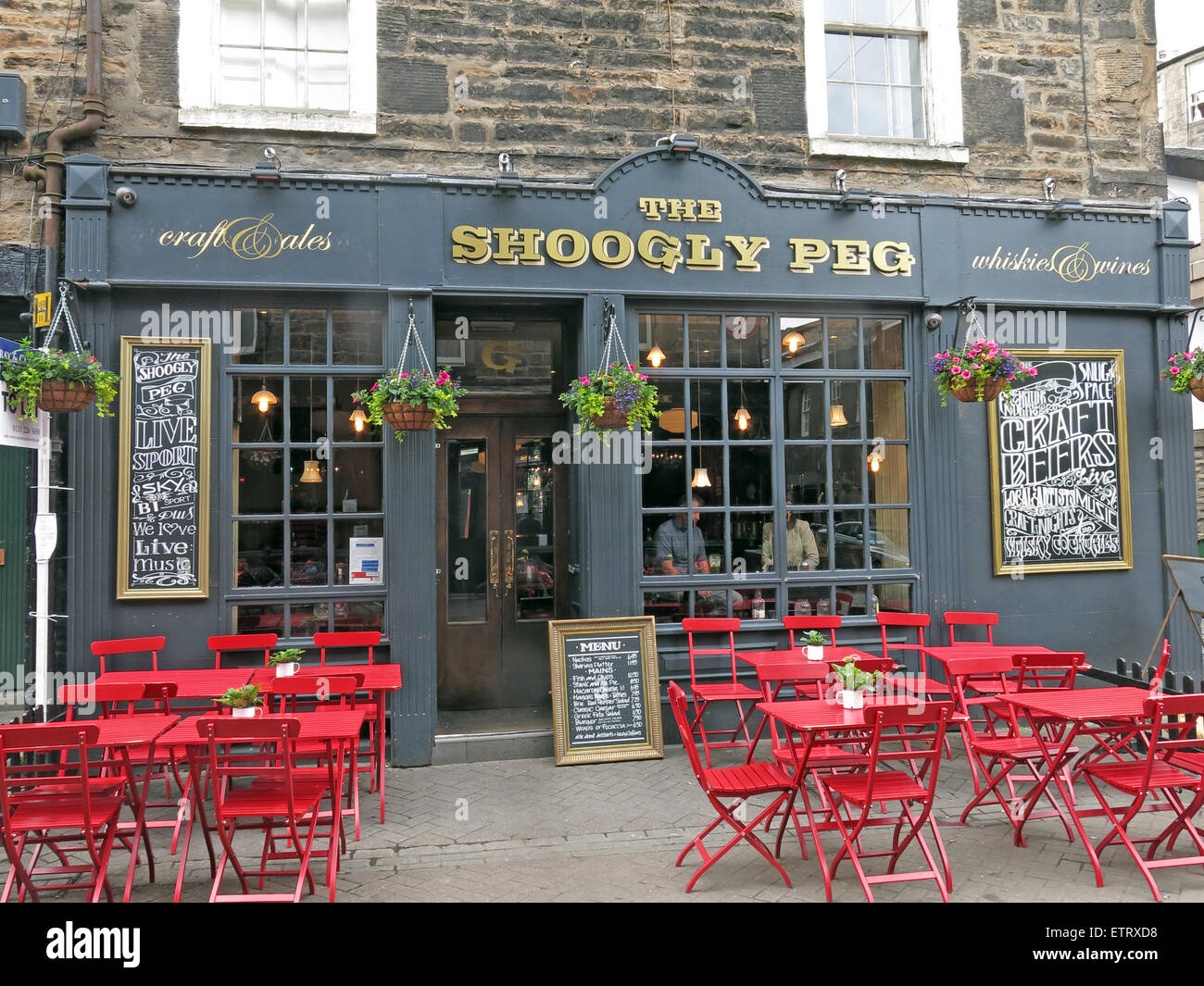 Il Peg Shoogly Pub Rose St , Edimburgo, Scozia, Regno Unito Foto Stock