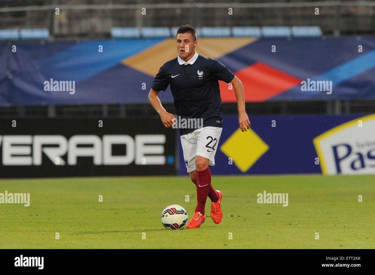 Remi WALTER - 11.06.2015 - Calcio espoirs - Francia/Coree du Sud - Match amical -Gueugnon.Photo : Jean Paul Thomas/Icona Sport Foto Stock