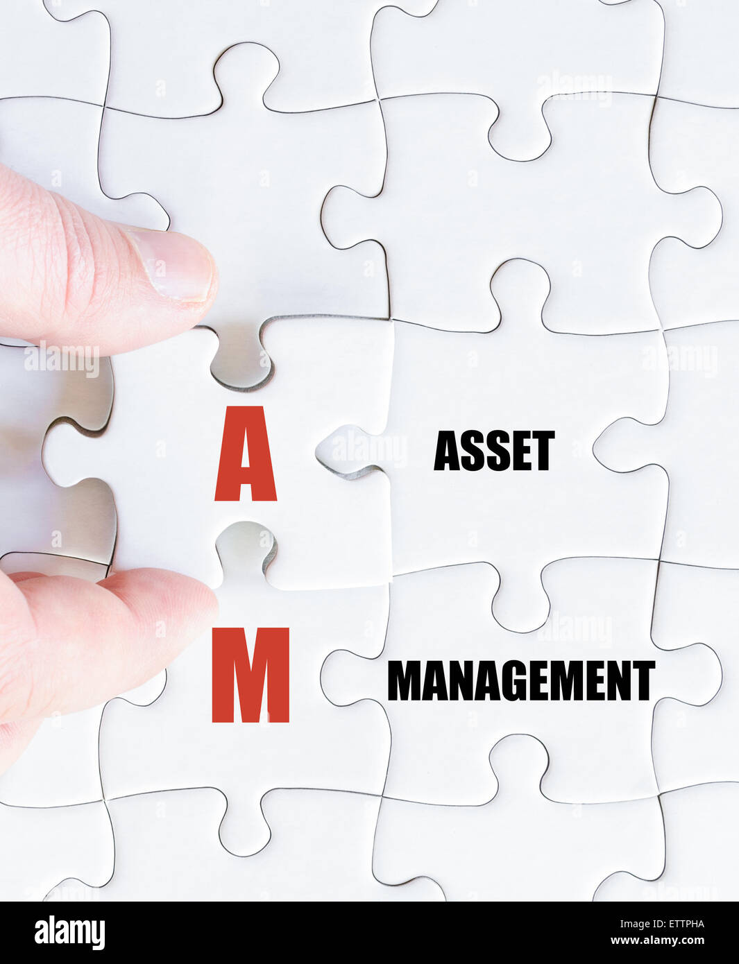 Concetto di immagine del Business acronimo AM come Asset Management Foto Stock