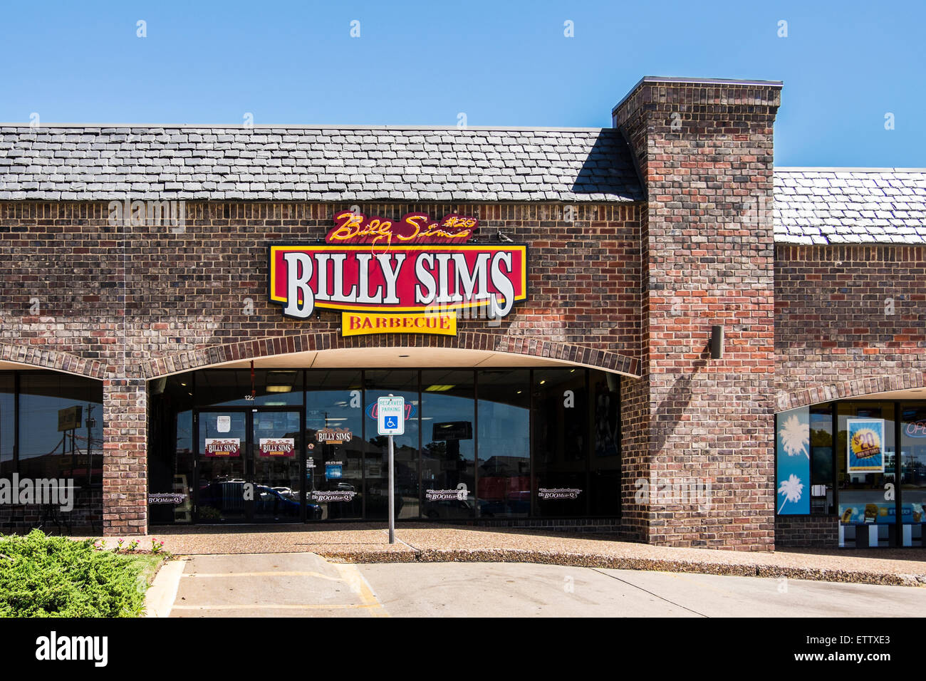 Billy Sims ristorante barbecue nella città di Oklahoma, Oklahoma, Stati Uniti d'America. Billy Sims è stato un eccezionale running back per Oklahoma University sotto coach Barry svizz. Foto Stock