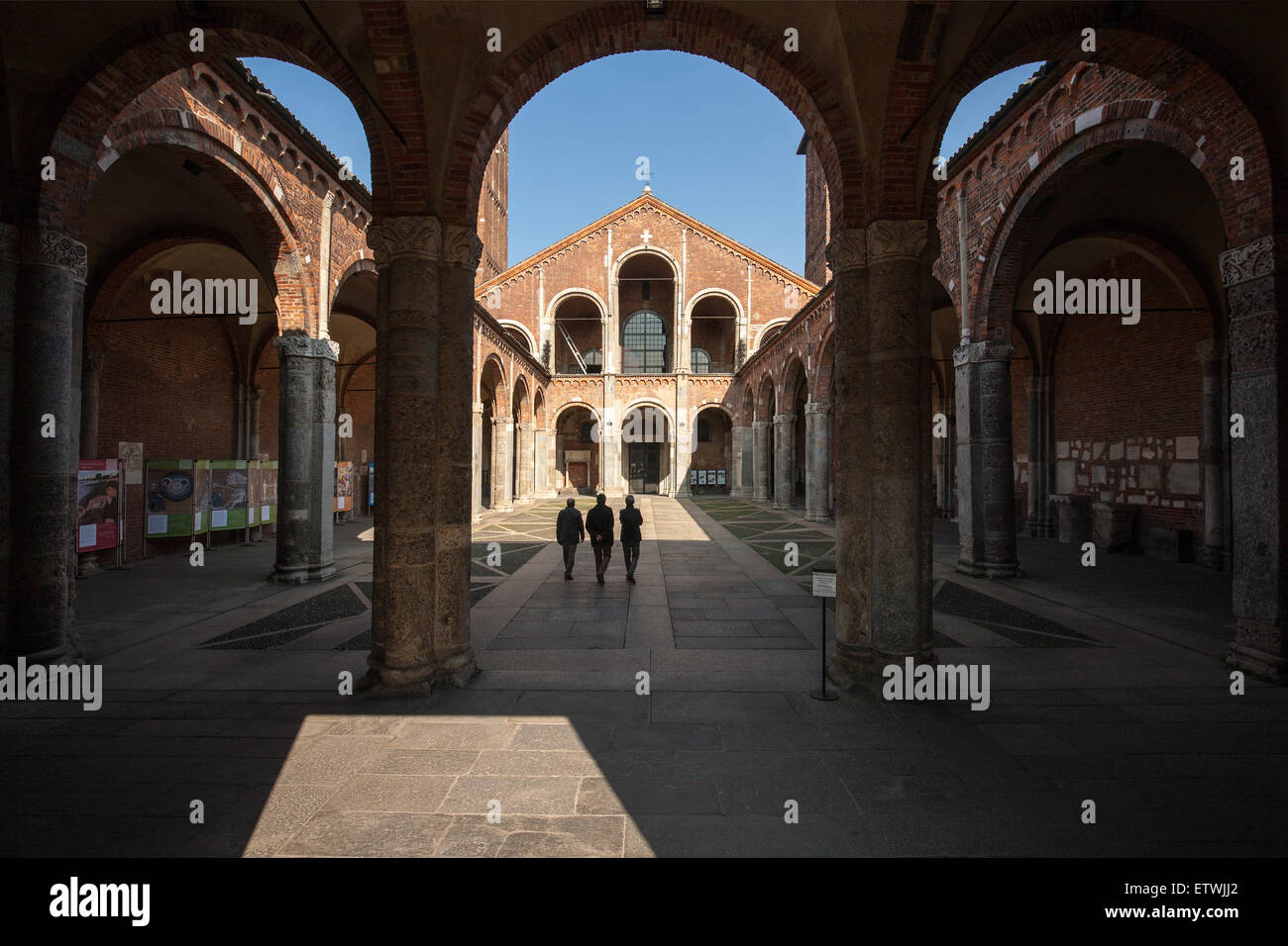 Milano, Basilica di Sant'Ambrogio Foto Stock
