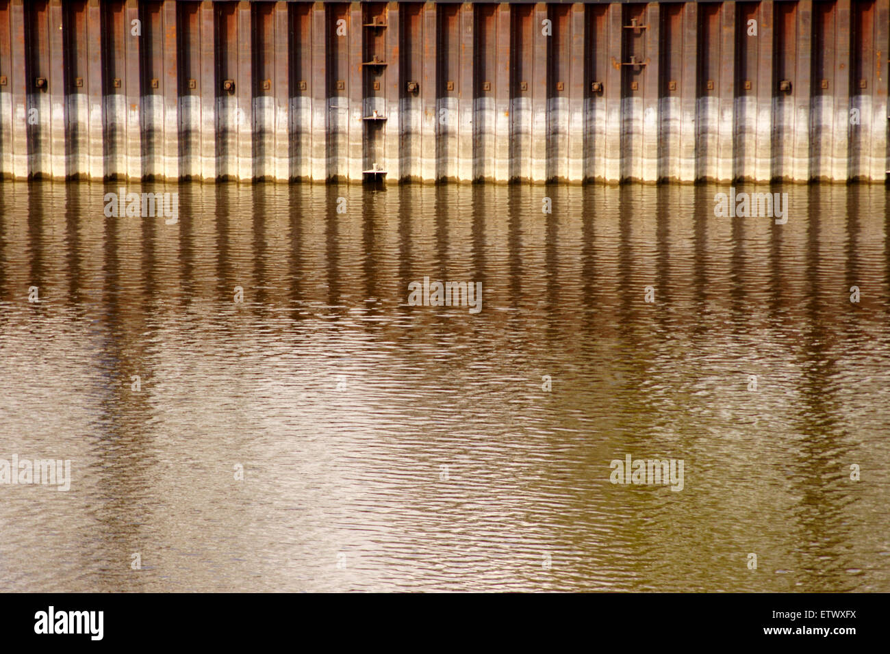 Parete del Quay Foto Stock