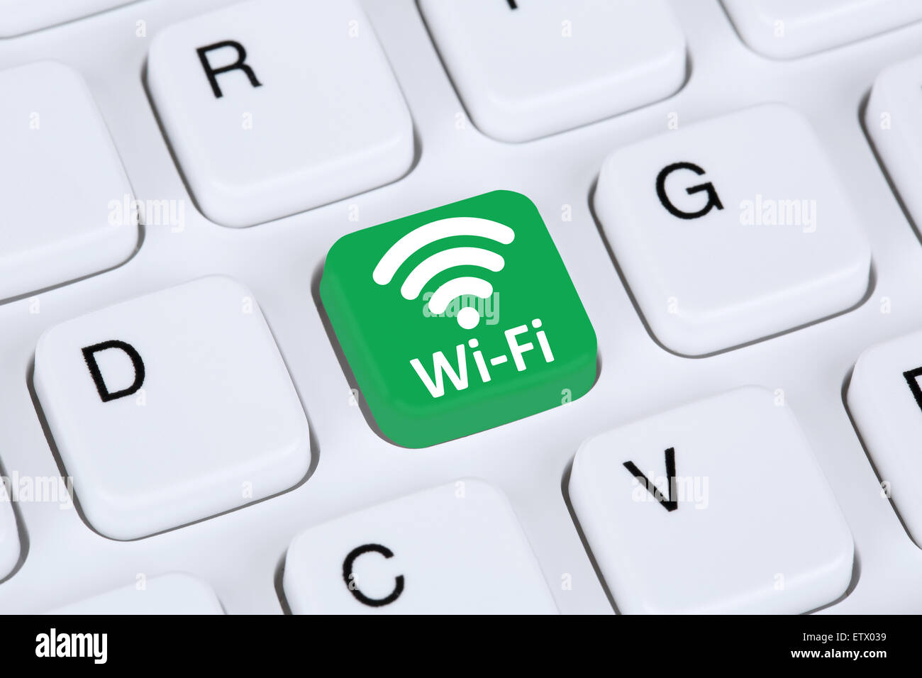 Wifi o hotspot WiFi internet connessione computer di rete Foto Stock