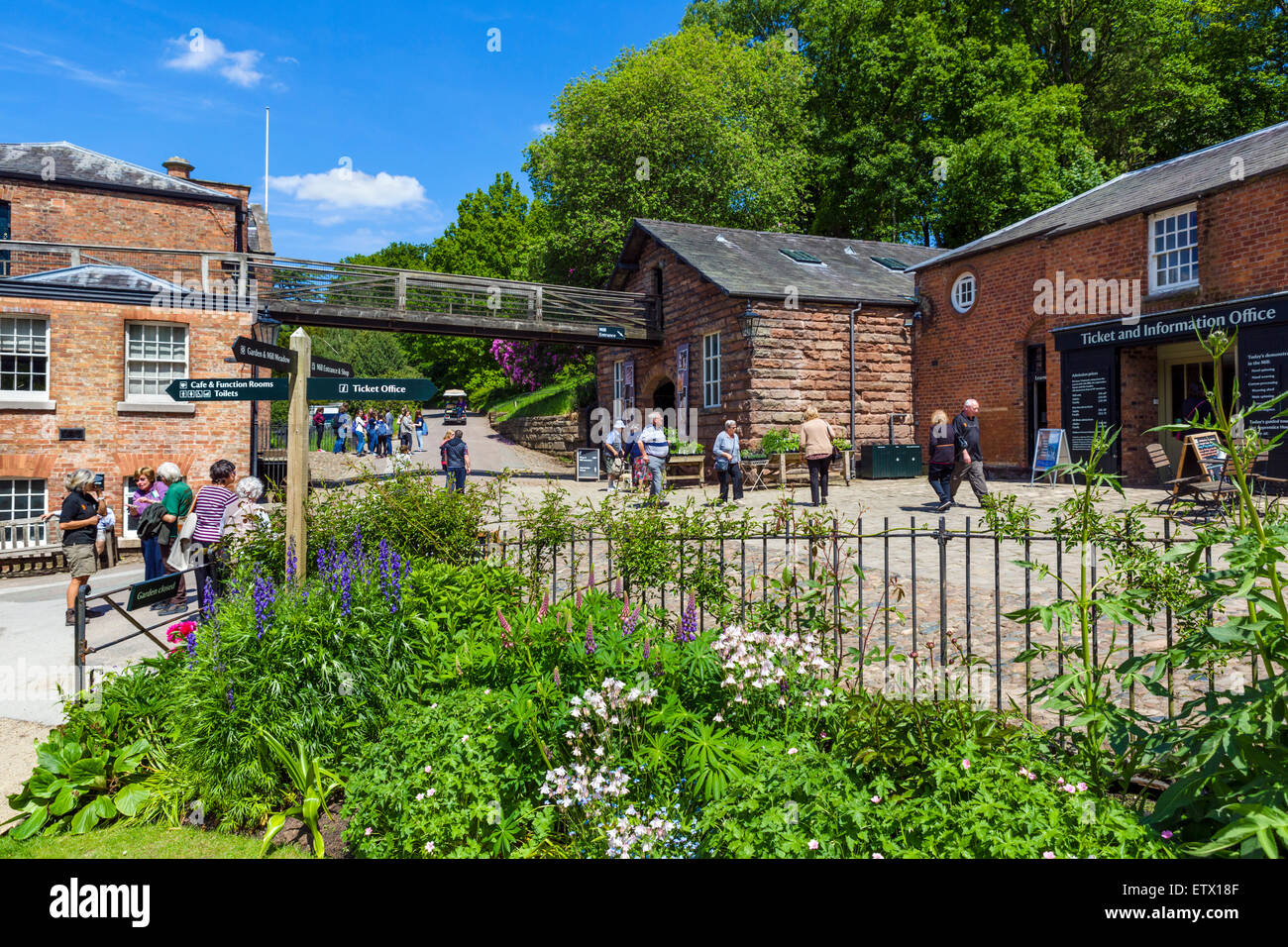 Quarry Bank Mill, una storica 18thC mulino tessile in Styal, Cheshire, Inghilterra, Regno Unito Foto Stock