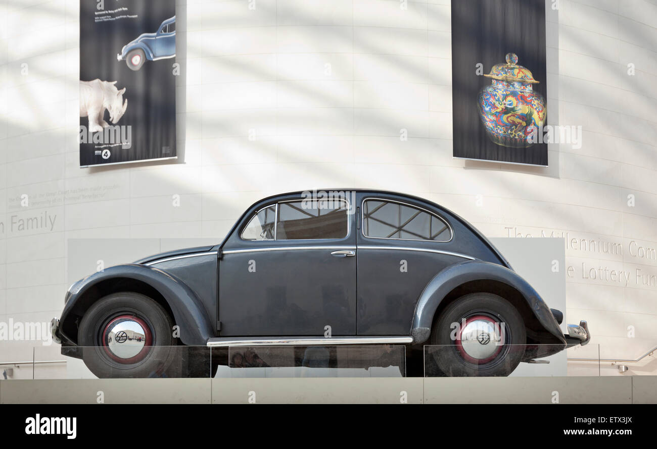 VW Beetle in Germania mostra nel Museo Britannico Foto Stock