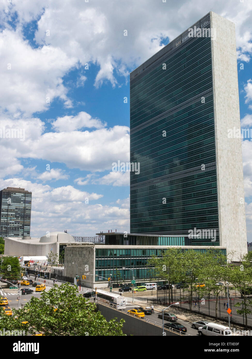 Sede centrale delle Nazioni Unite Building di New York City Foto Stock