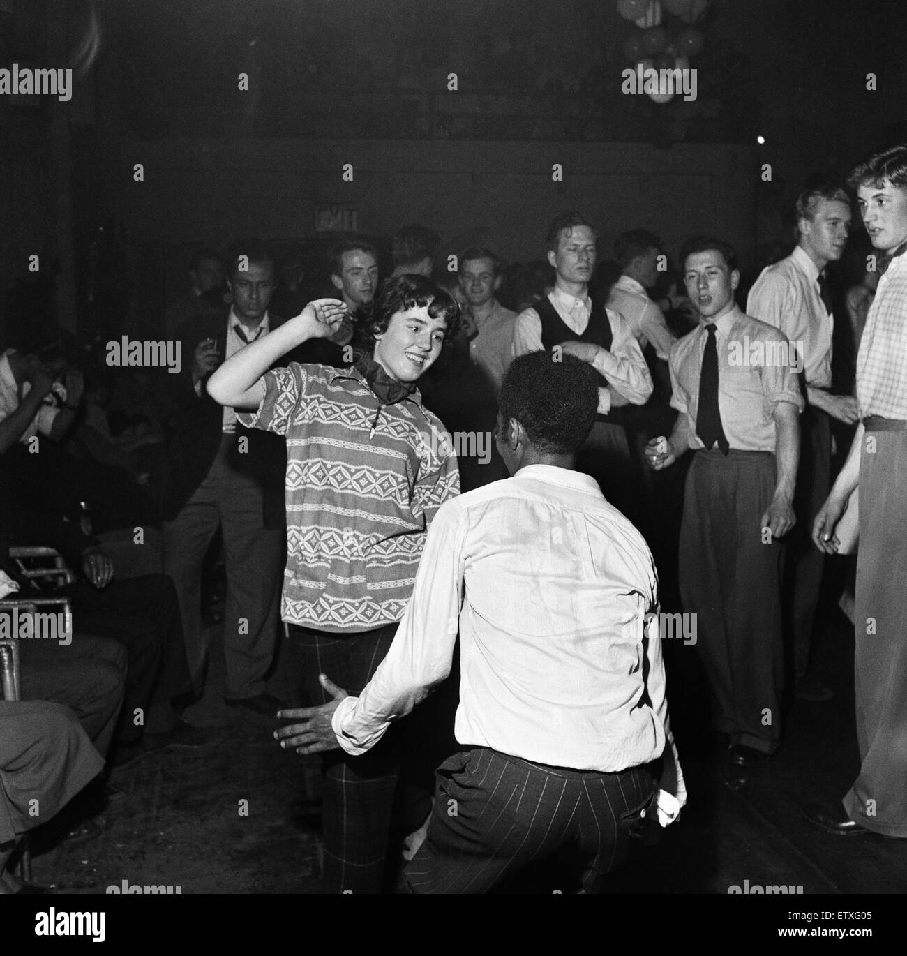 Cambridge University Jazz Club palla. Cambridge, Cambridgeshire, 11 giugno 1954. Foto Stock