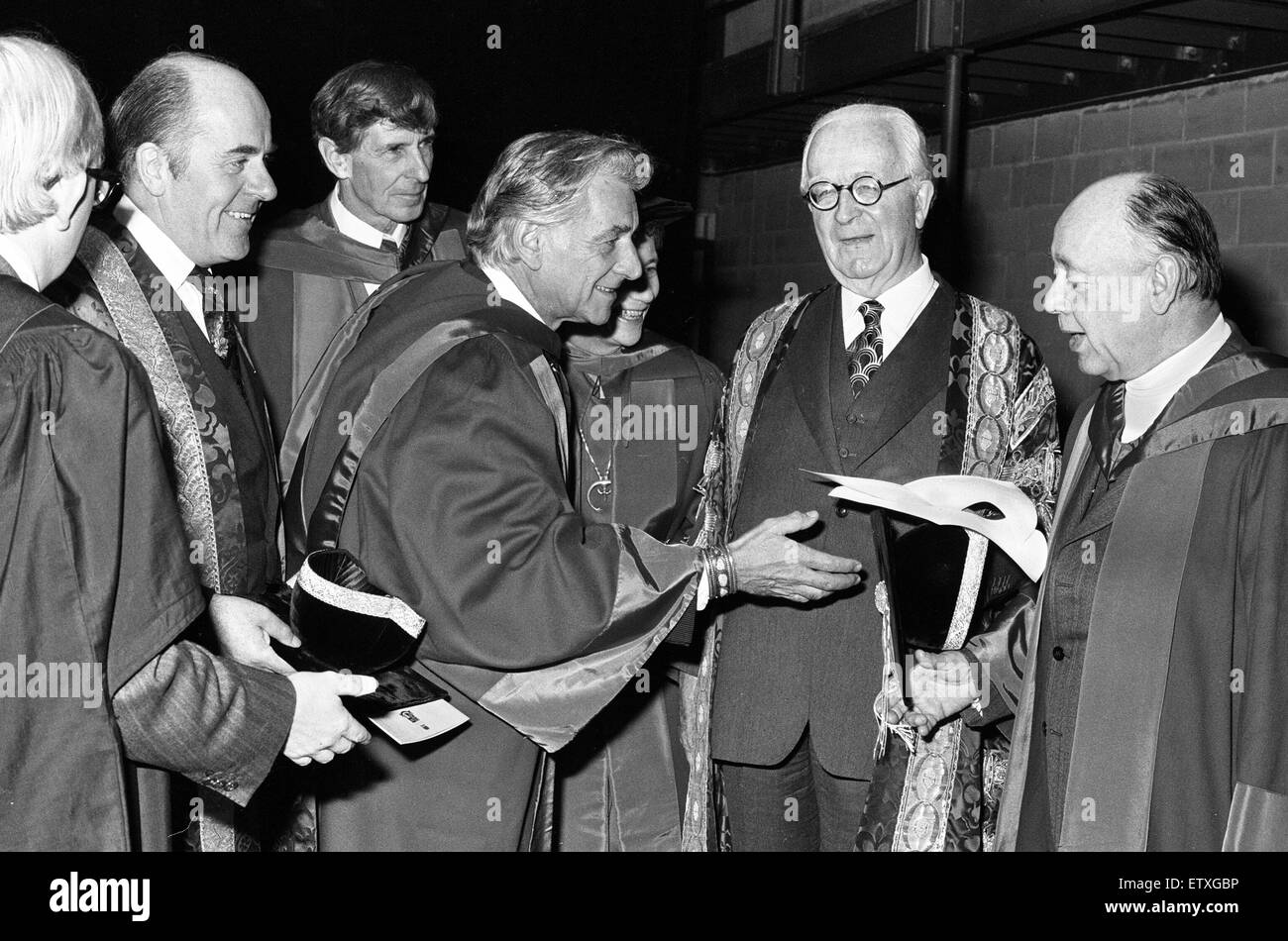 Apertura ufficiale del recentemente completato Warwick Arts Centre presso l'Università di Warwick. Xii Ottobre 1974. Foto Stock