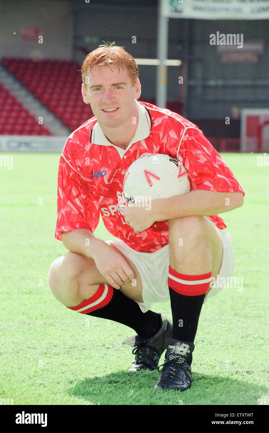 Walsall FFC, pre stagione foto-chiamata, 30 luglio 1993. Dean Smith, Walsall FC Player, 1989-1994, 142 senior apparenze, 2 obiettivi. Foto Stock