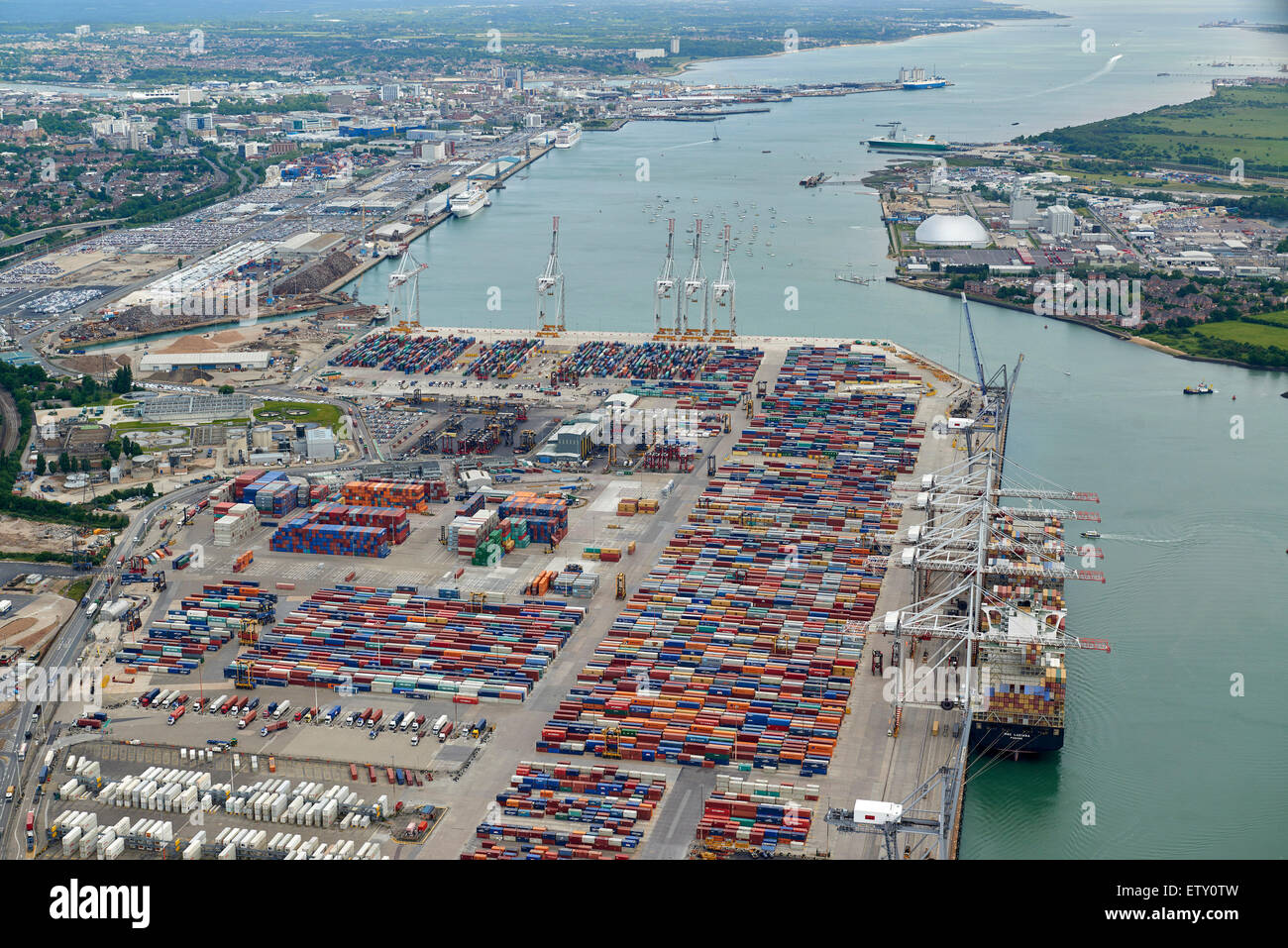 Southampton Docks, Inghilterra meridionale, Regno Unito Foto Stock