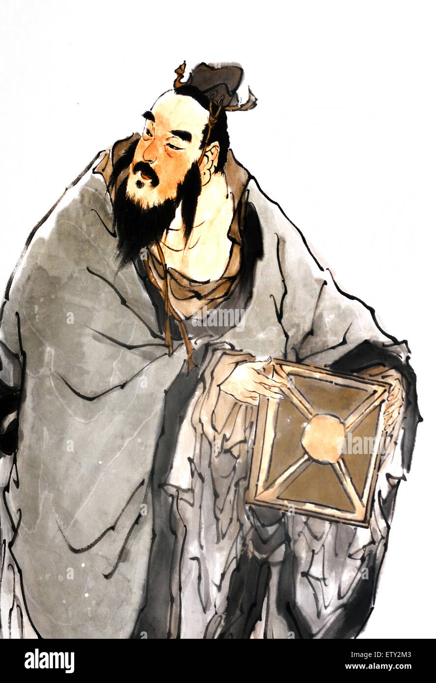 Il Live di Confucio 551-479 BC cinese ( insegnante editor filosofo politico ) Cina ritratto Foto Stock