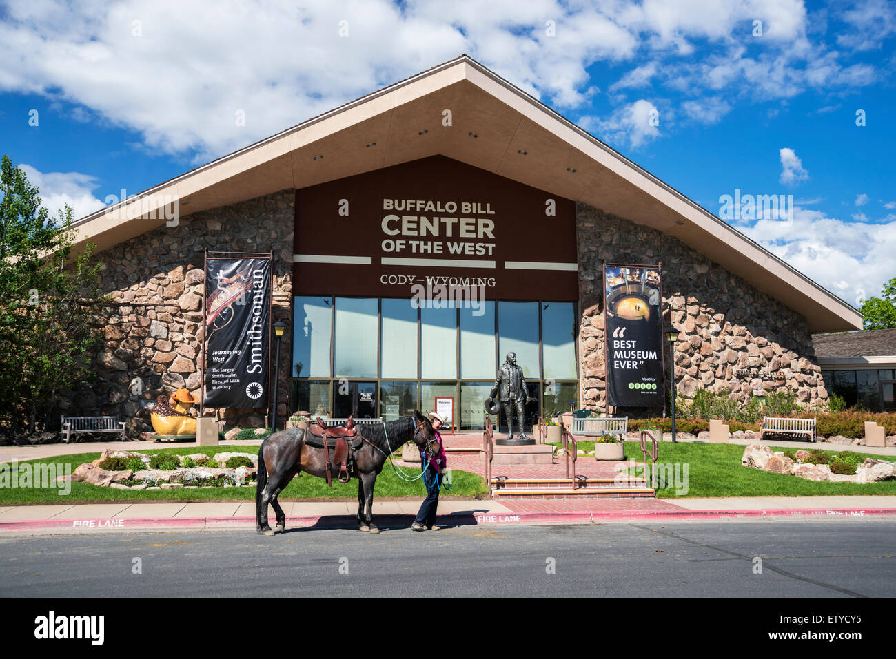 Buffalo Bill centro del West, Cody, Wyoming USA, America del Nord Foto Stock