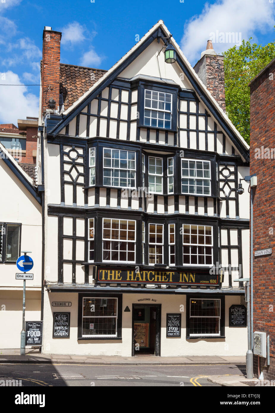 L'ascia di guerra Inn centro città di Bristol Bristol Avon England Regno Unito GB EU Europe Foto Stock