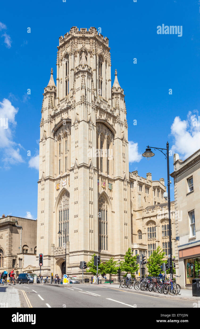 L'Università di Bristol Wills Memorial Building Bristol Avon England Regno Unito GB EU Europe Foto Stock