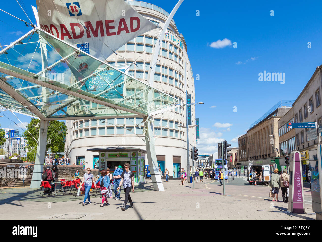 Bristol Broadmead Shopping Centre centro città di Bristol Bristol Avon England Regno Unito GB EU Europe Foto Stock
