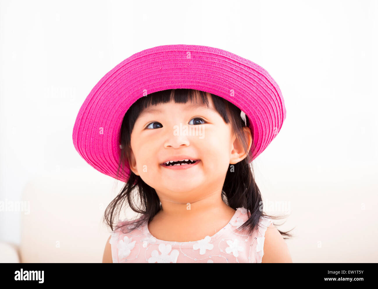 Closeup sweet asian bambina faccia Foto Stock