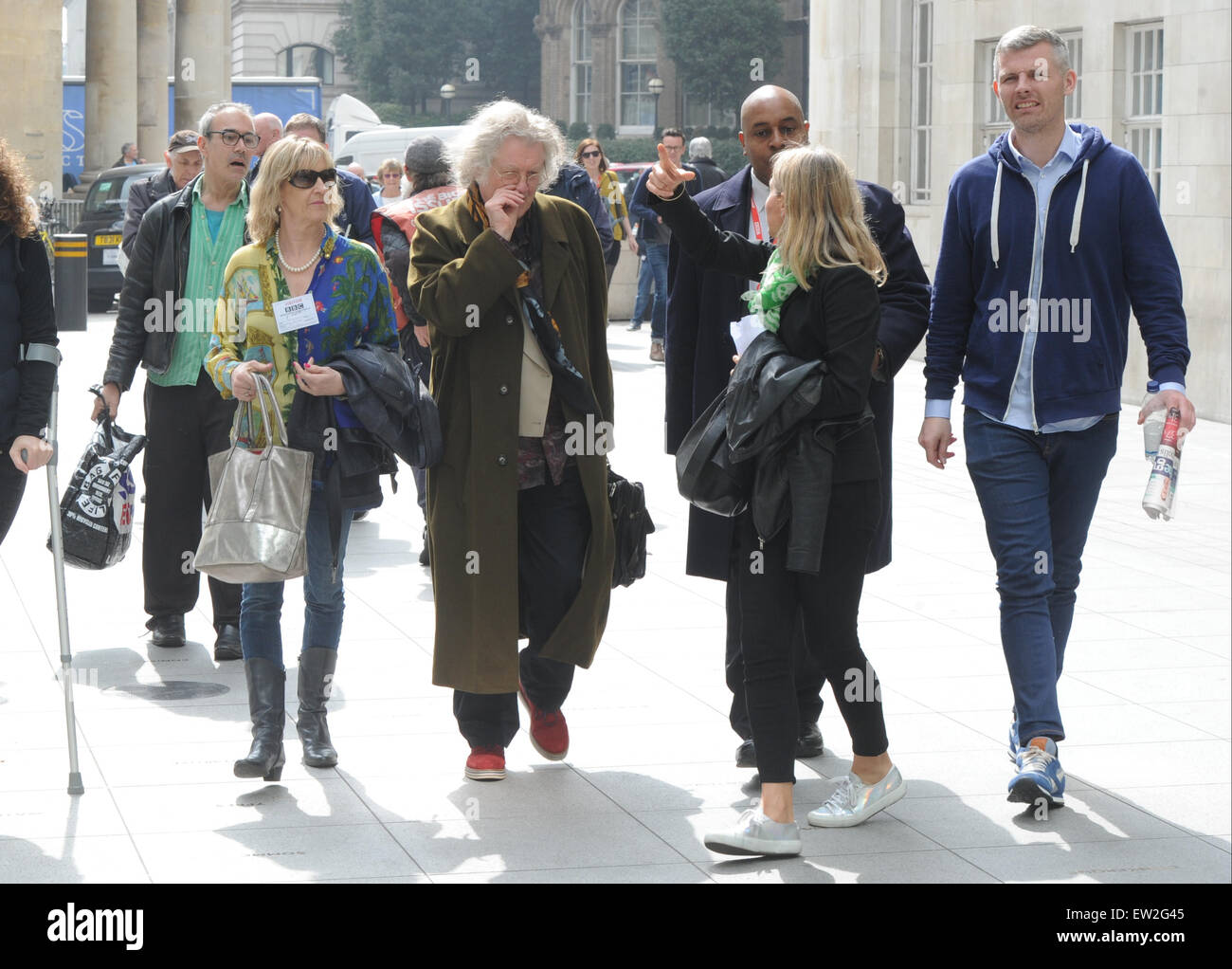 Noddy titolare visto fuori e circa a Londra con: Noddy titolare, Neville John "Noddy titolare" dove: Londra, Regno Unito quando: 10 Apr 2015 C Foto Stock