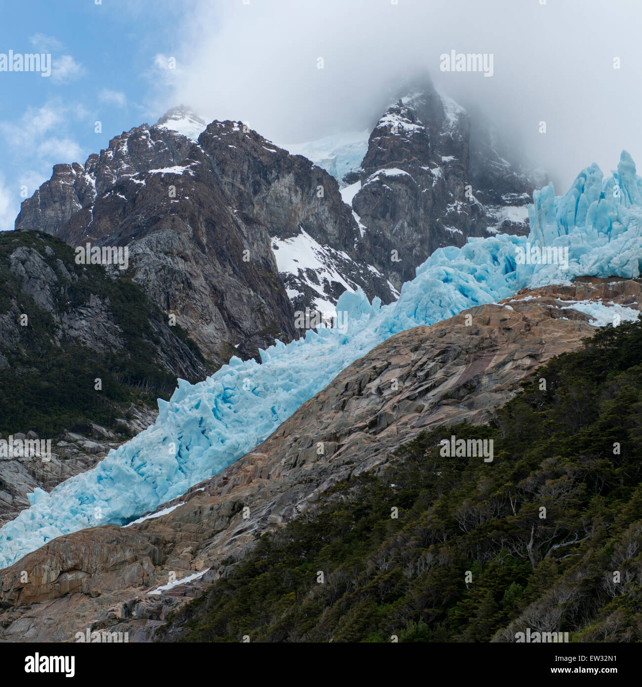 Patagonia meridionale del campo di ghiaccio, Bernardo O'Higgins National Park, Patagonia, Cile Foto Stock