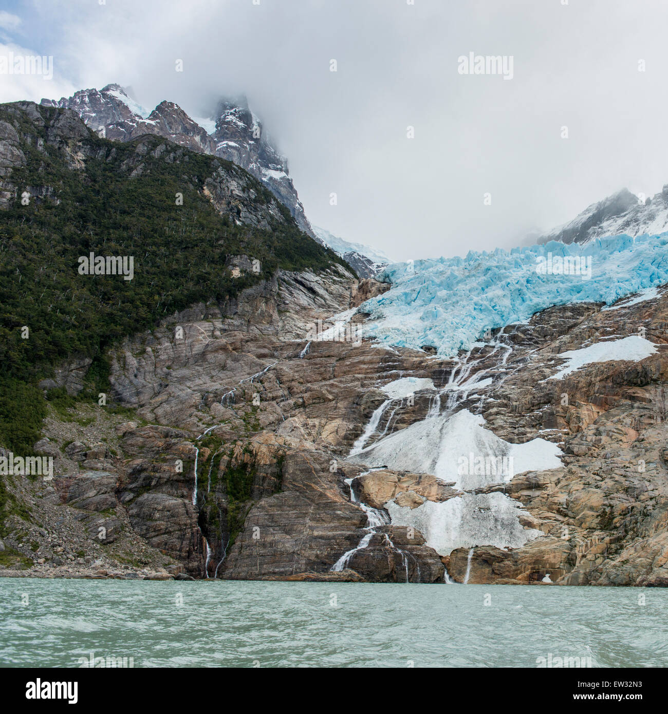 Patagonia meridionale del campo di ghiaccio, Bernardo O'Higgins National Park, Patagonia, Cile Foto Stock