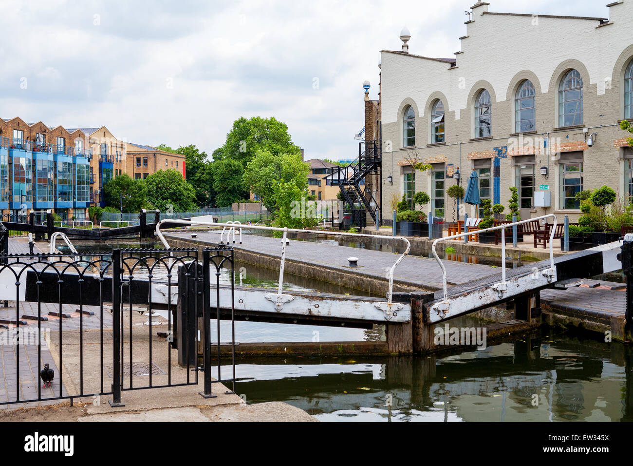Camden Lock. Regents Canal, Londra, Inghilterra Foto Stock