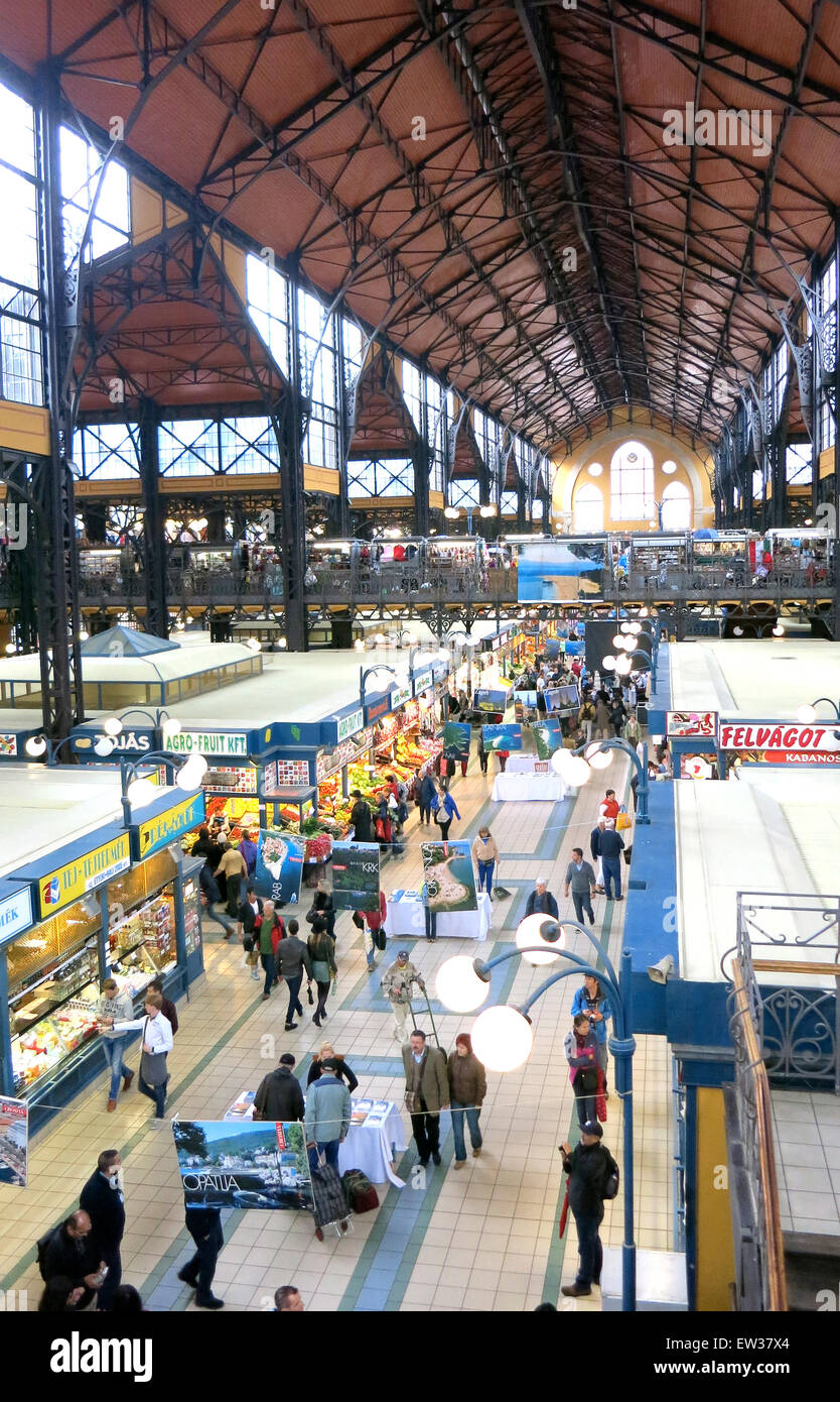 Mercato centrale di Budapest Ungheria Foto Stock