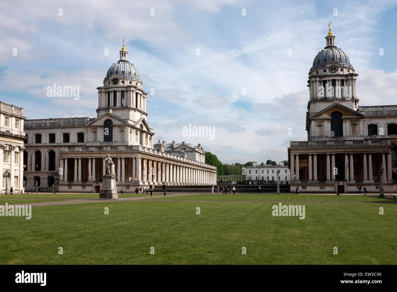 Old Royal Naval College di Greenwich, Londra Foto Stock