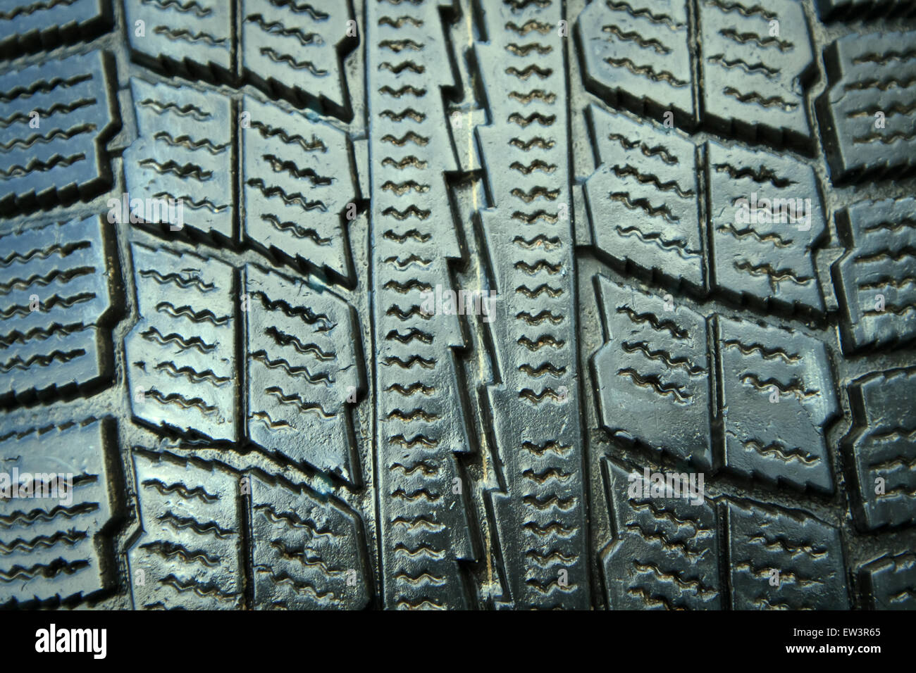 Nuovo pneumatico invernale closeup Foto Stock