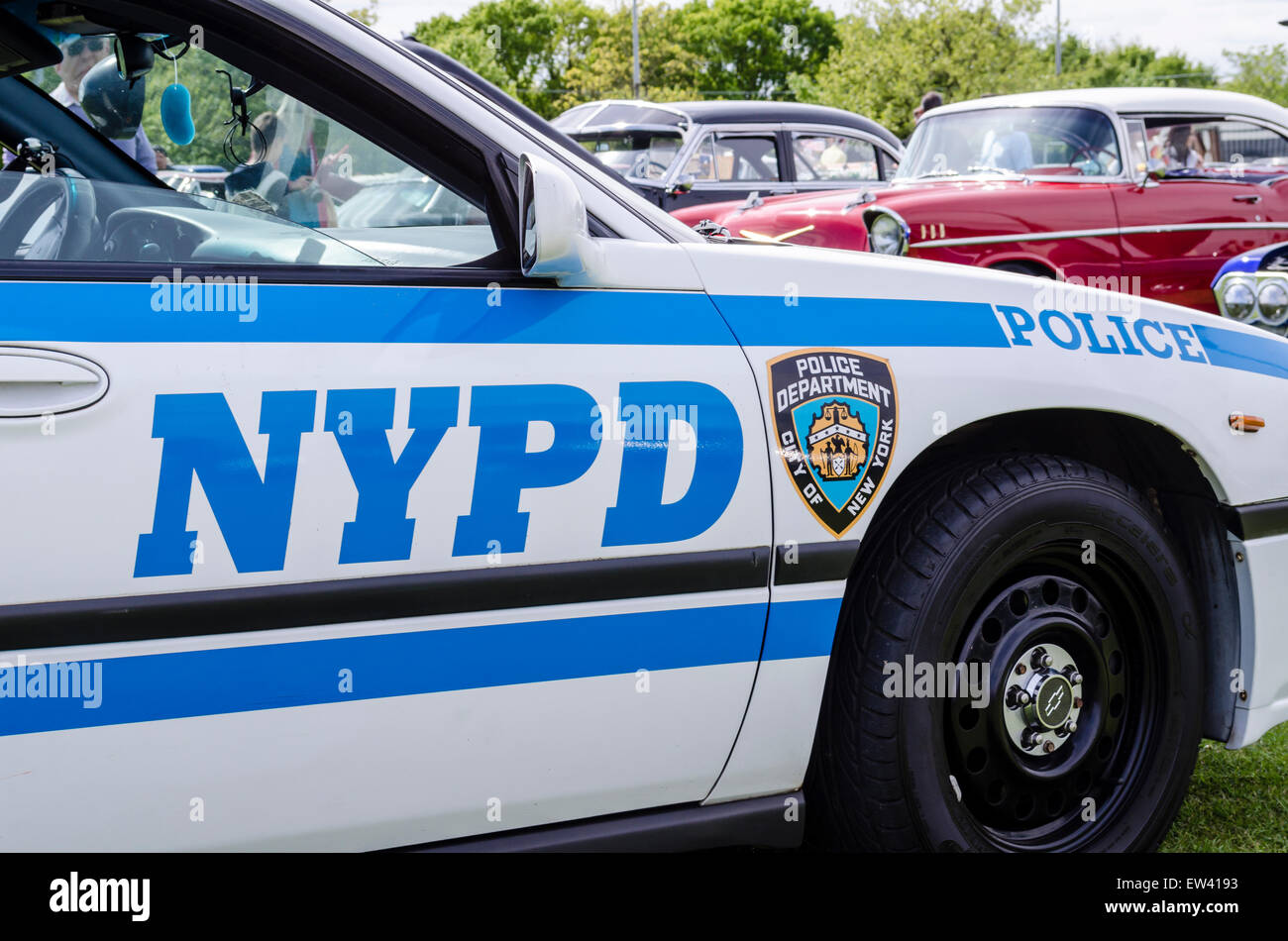 Auto NYPD, a classi car show, Inghilterra. Regno Unito Foto Stock