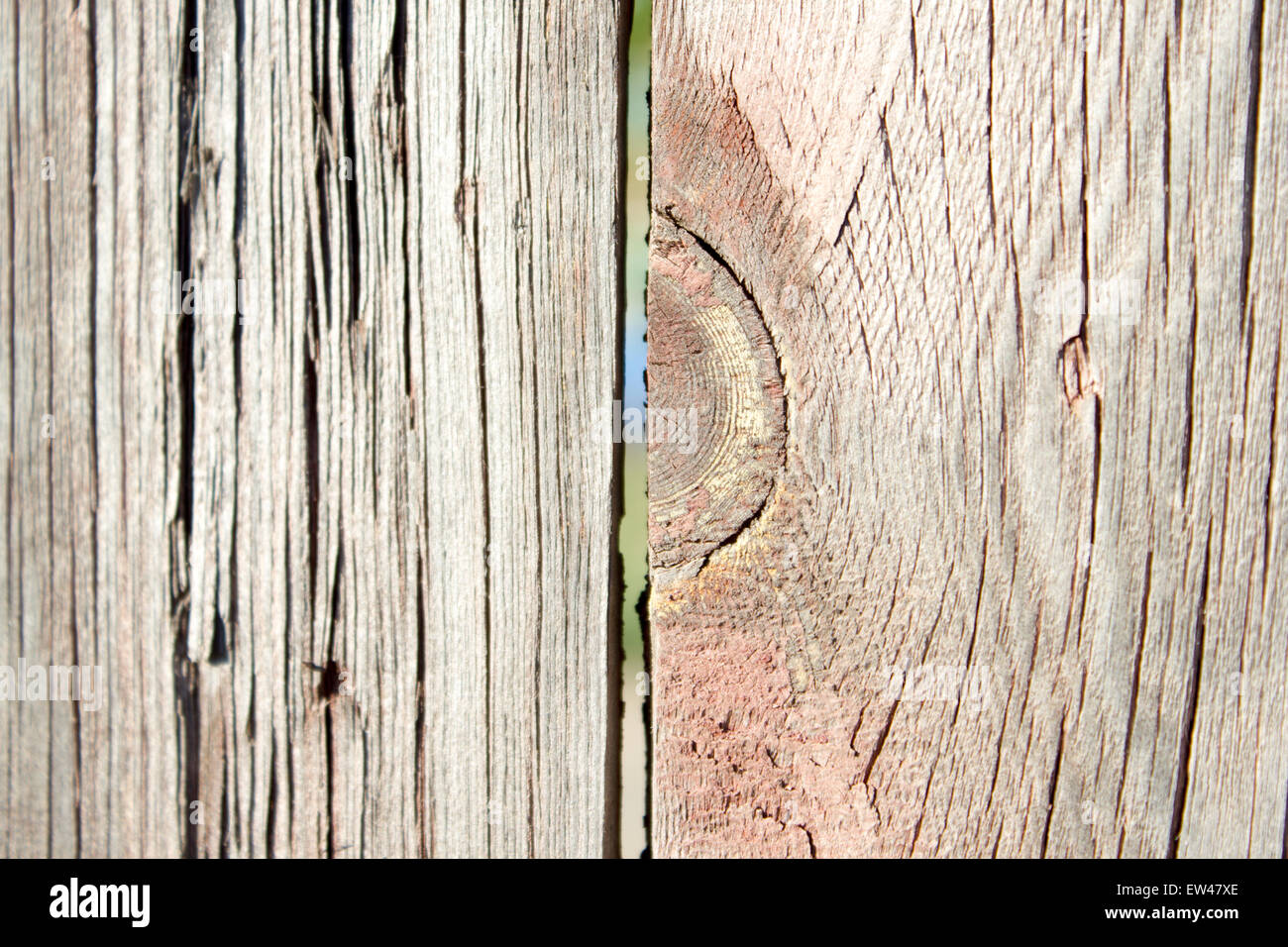 Rustico fienile spiovente Sfondo legno con nodi e fori dei chiodi Foto Stock